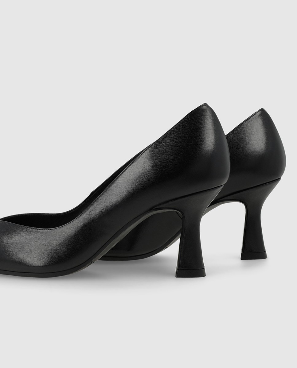 Zapatos de salón de mujer en piel con tacón - Lodi - Negro Negro-2