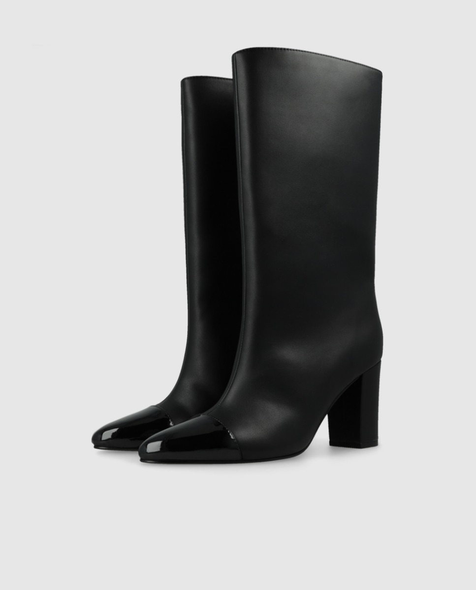 Botas de mujer altas con caña ancha - Lodi - Negro Negro-3