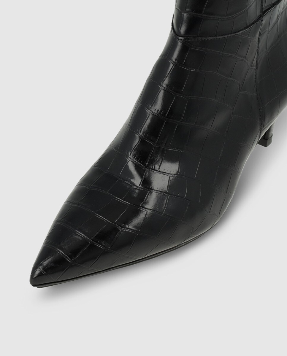 Botines de mujer en piel grabada con tacón · Lodi · El Corte Inglés