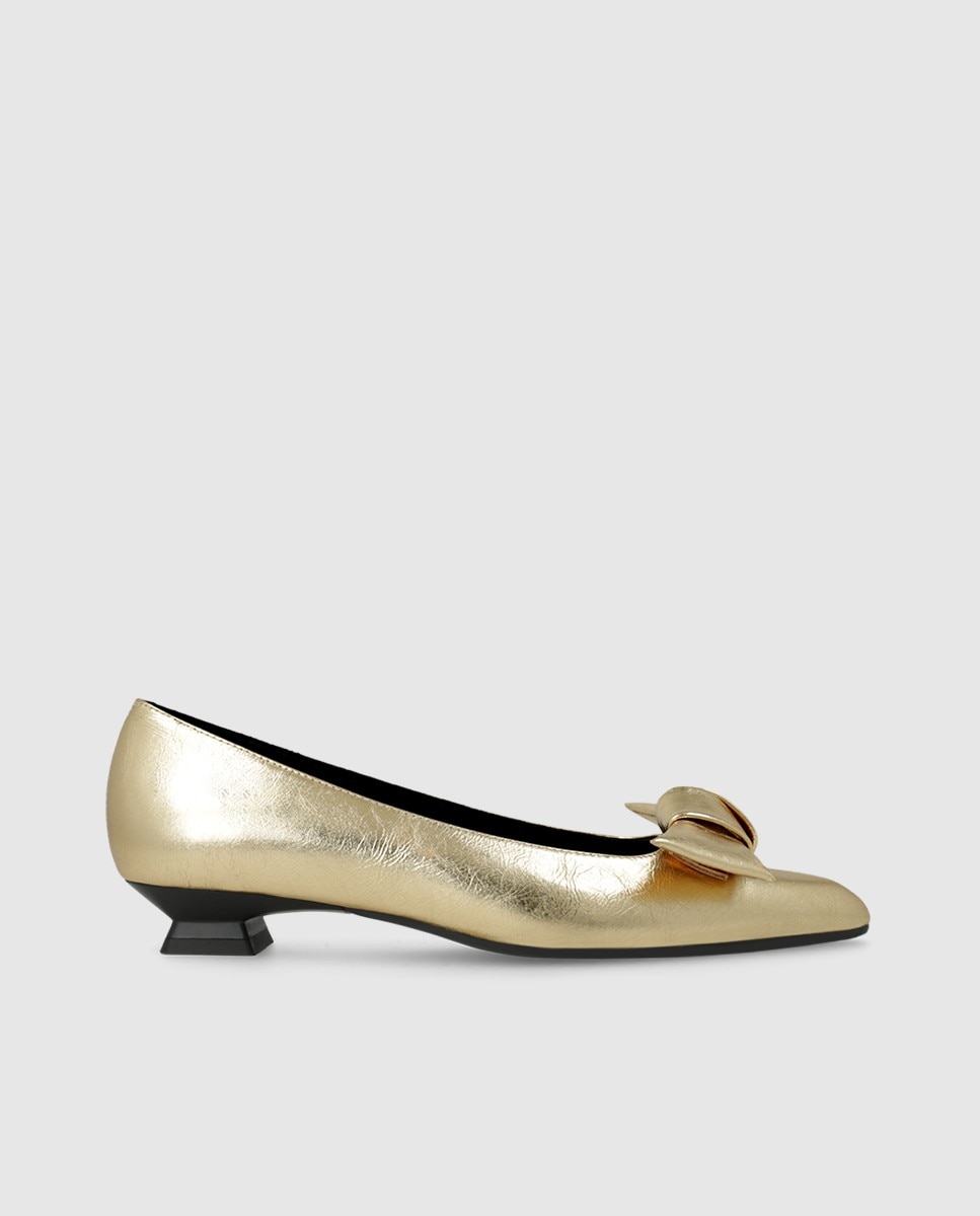 Imagen 1 de Zapatos de salón de mujer en piel metalizada Dorado