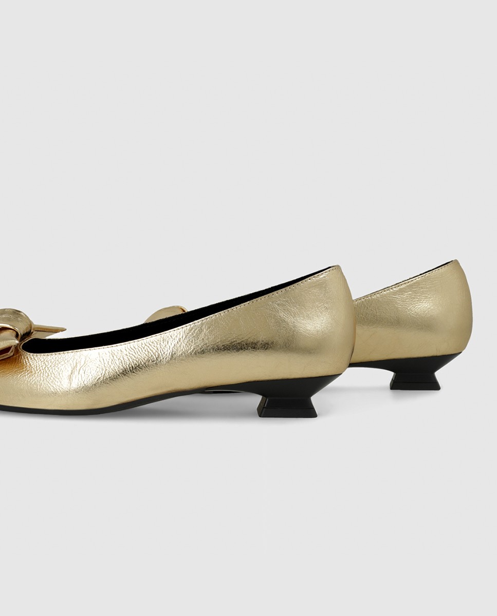 Imagen 2 de Zapatos de salón de mujer en piel metalizada - Lodi - Dorado Dorado