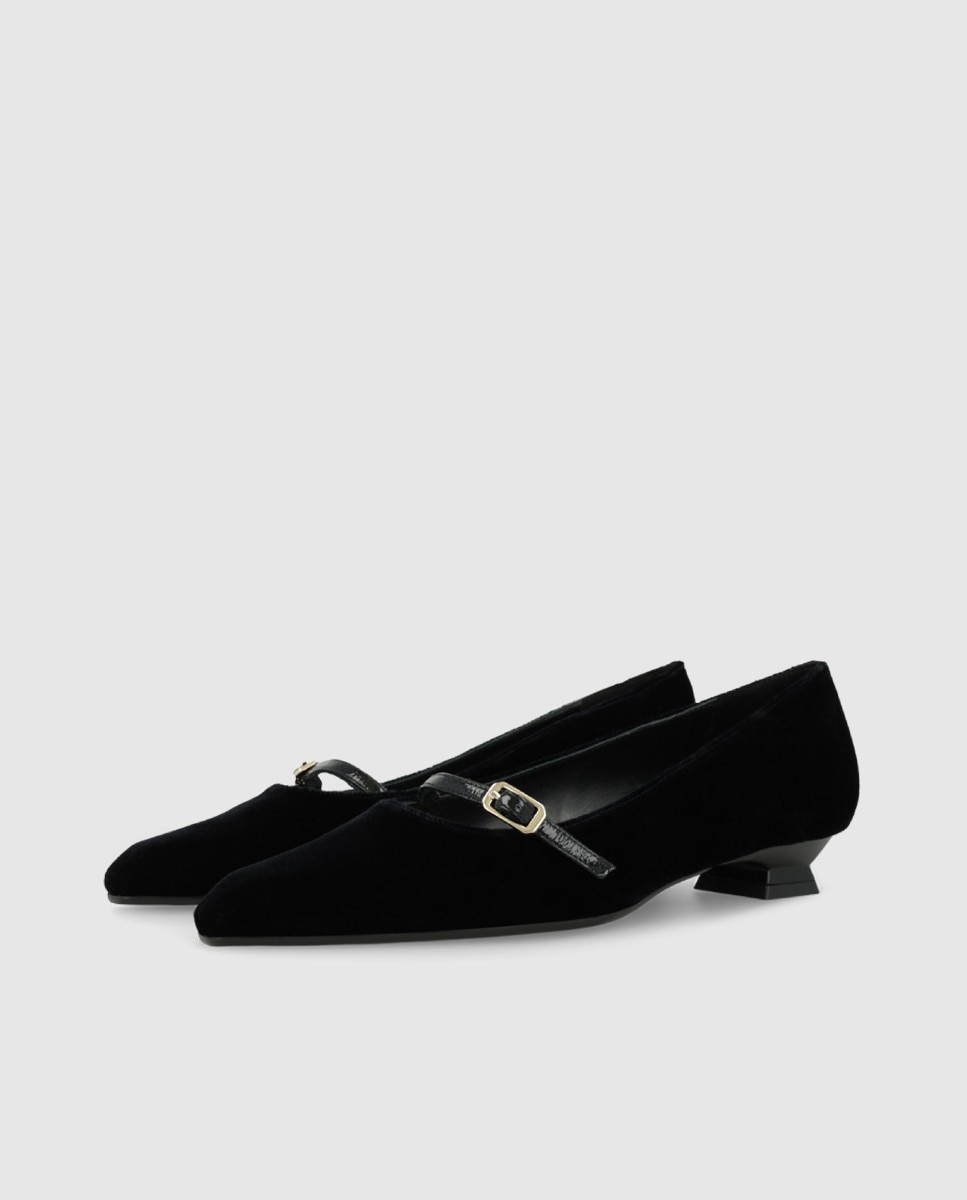 Imagen 3 de Zapatos de salón de mujer en terciopelo - Lodi - Negro Negro