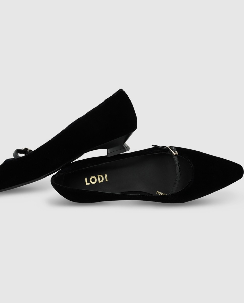 Imagen 2 de Zapatos de salón de mujer en terciopelo - Lodi - Negro Negro