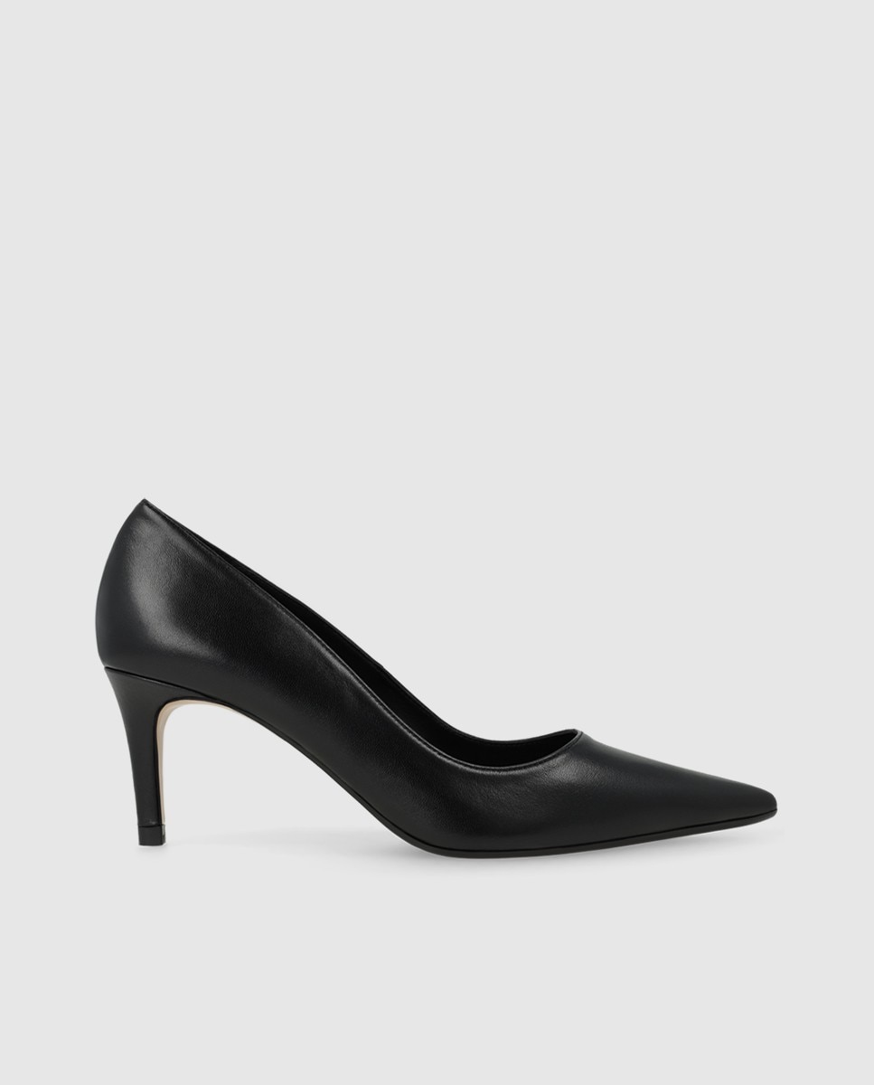 Imagen 1 de Zapatos de salón de mujer en piel con tacón - Lodi - Negro Negro