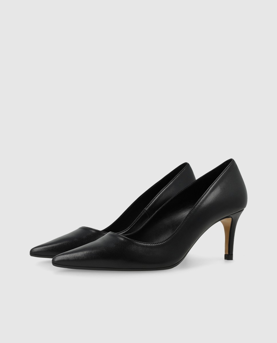 Imagen 3 de Zapatos de salón de mujer en piel con tacón - Lodi - Negro Negro