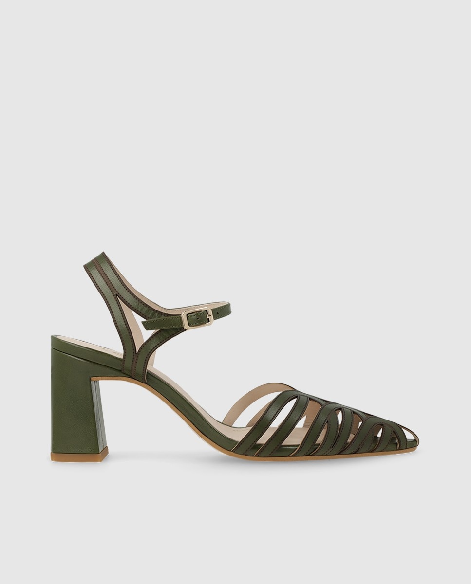 Lodi - Sandalias de mujer en piel tipo cangrejera.