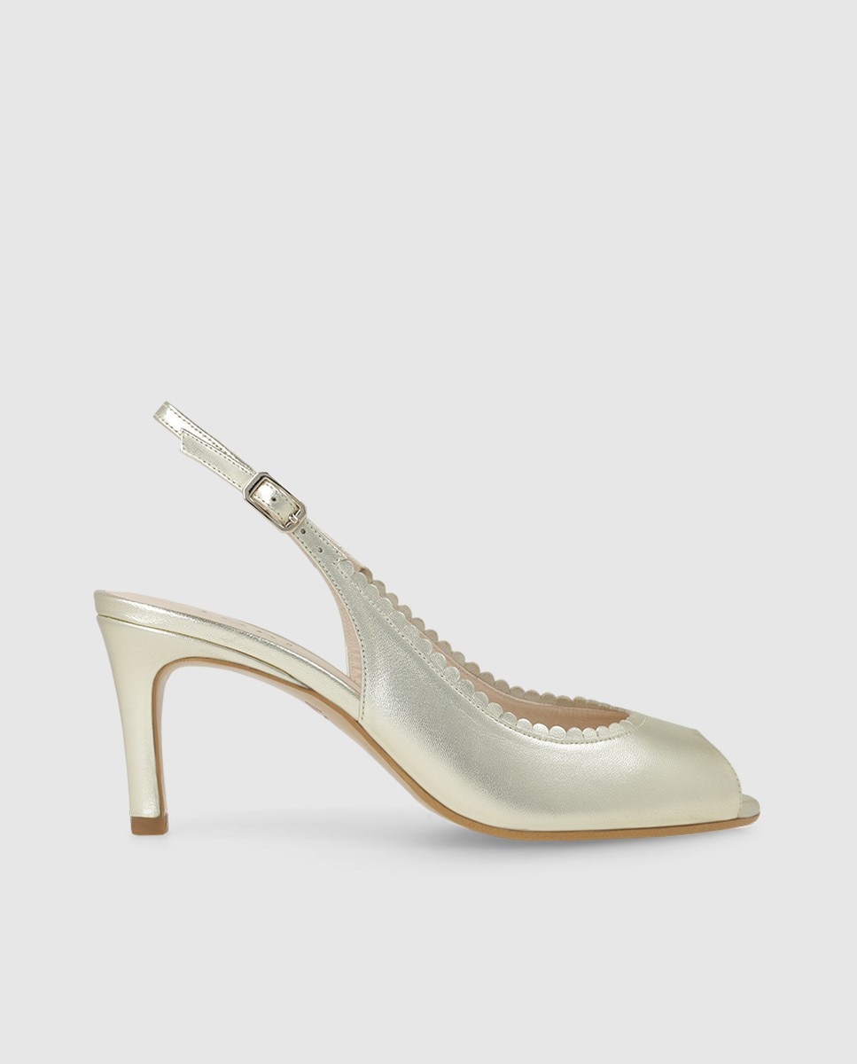 Sandalias de mujer en charol con festón - Lodi - Oro Oro-1