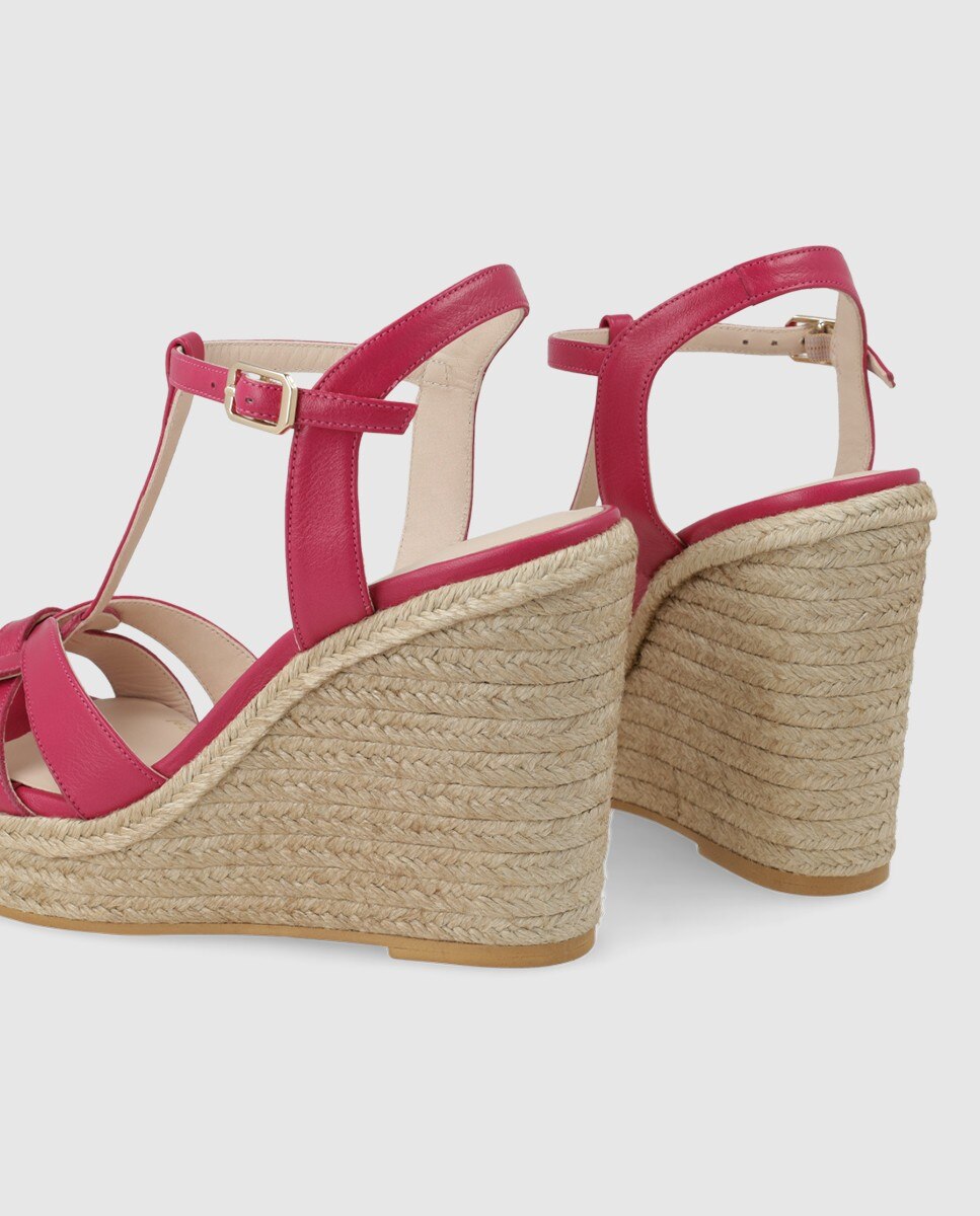 Sandalias de plataforma de mujer en piel - Lodi - Rosa Rosa-2