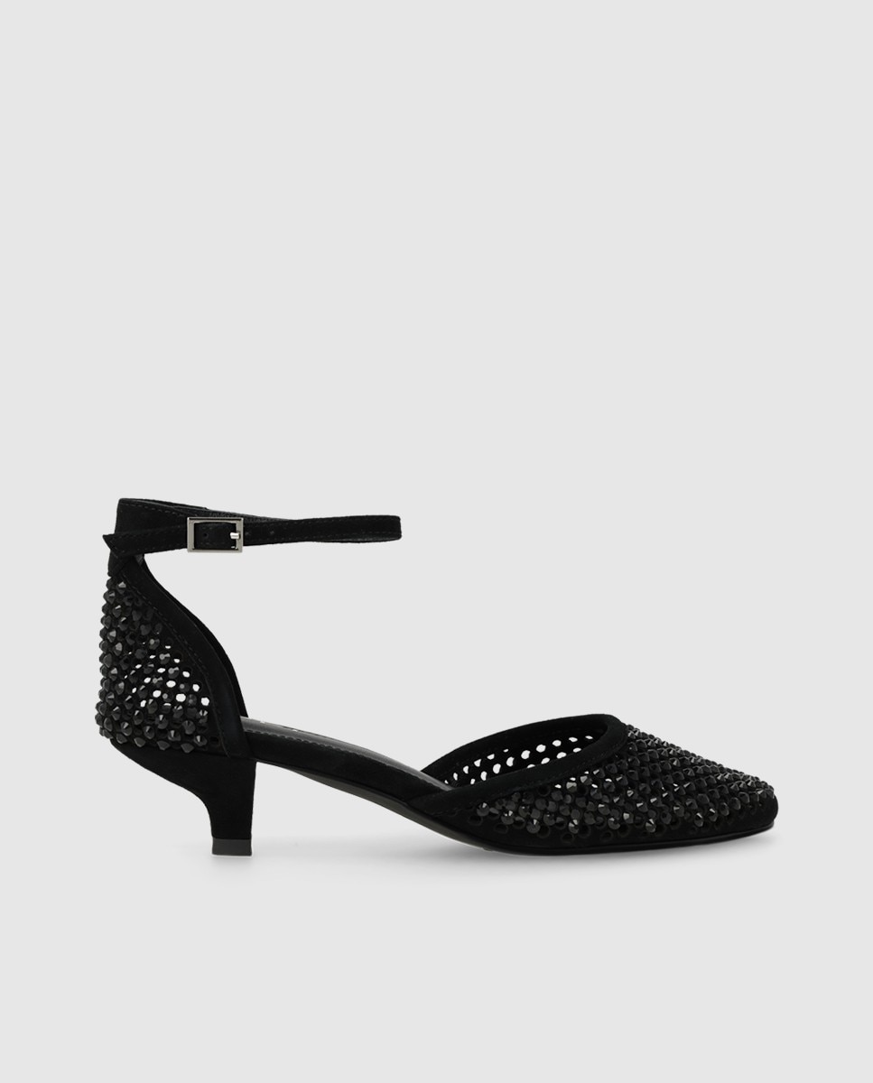 Lodi - Zapatos de mujer en ante y pedrería.