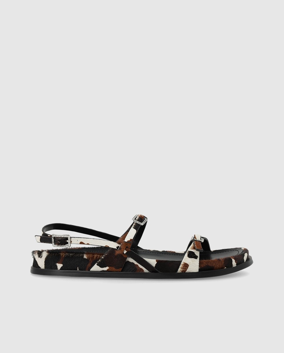 Lodi - Sandalias de mujer en piel efecto animal print.