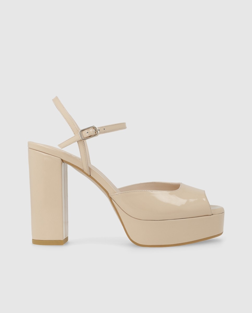 Lodi - Sandalias de mujer con plataforma en charol.
