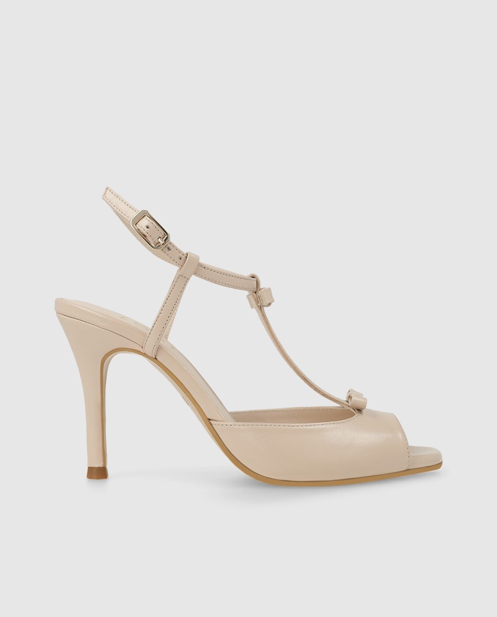 Sandalias negras mujer en piel| Elegante LODI - Nude Nude-1