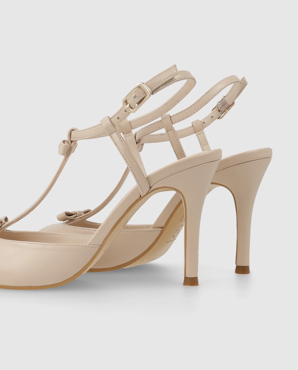 Sandalias negras mujer en piel| Elegante LODI - Nude Nude-2