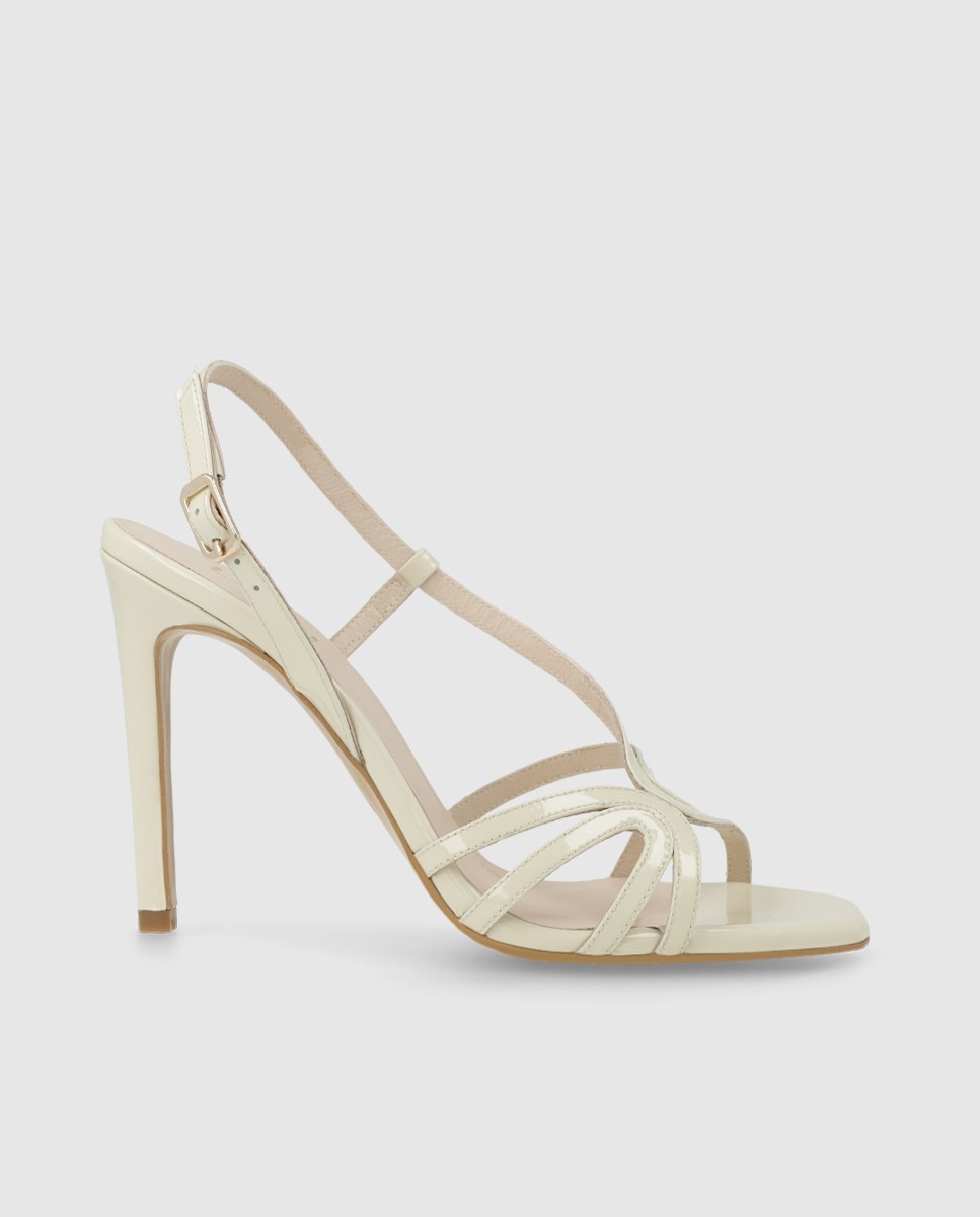 Lodi - Sandalias de mujer en charol con tiras.