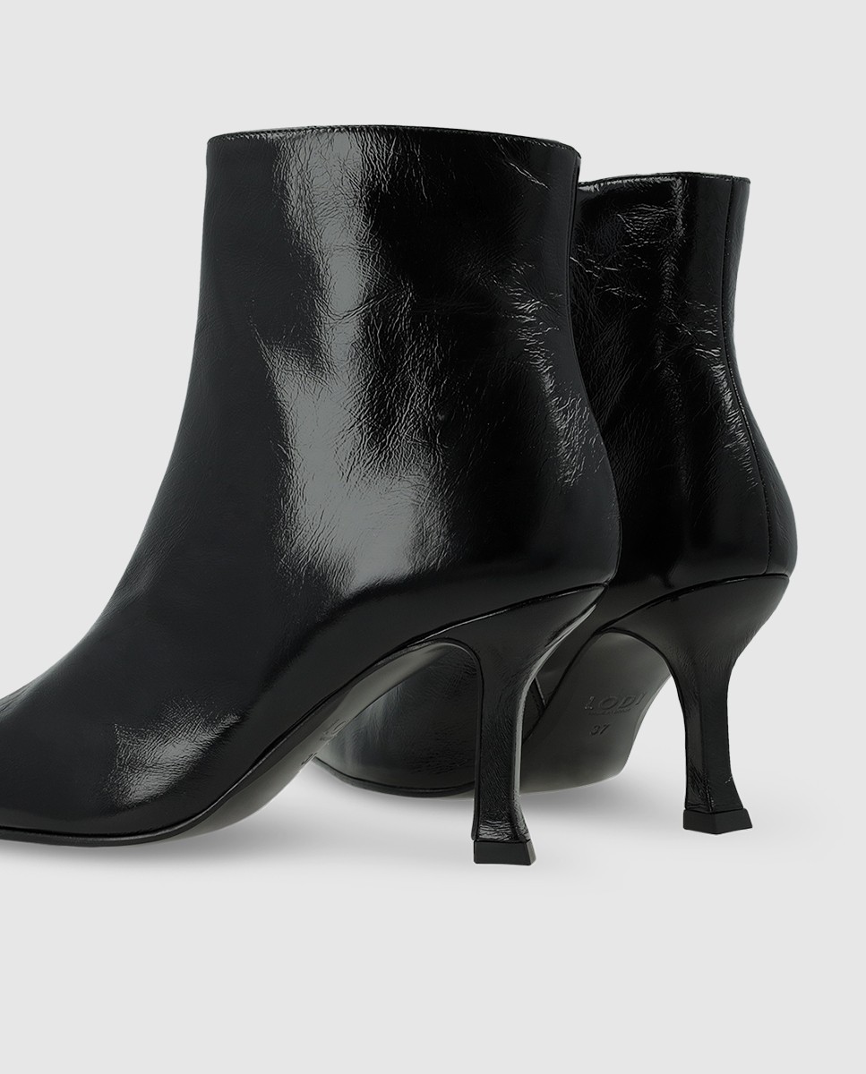 Botines de mujer en piel con tacón - Lodi - Negro Negro-2