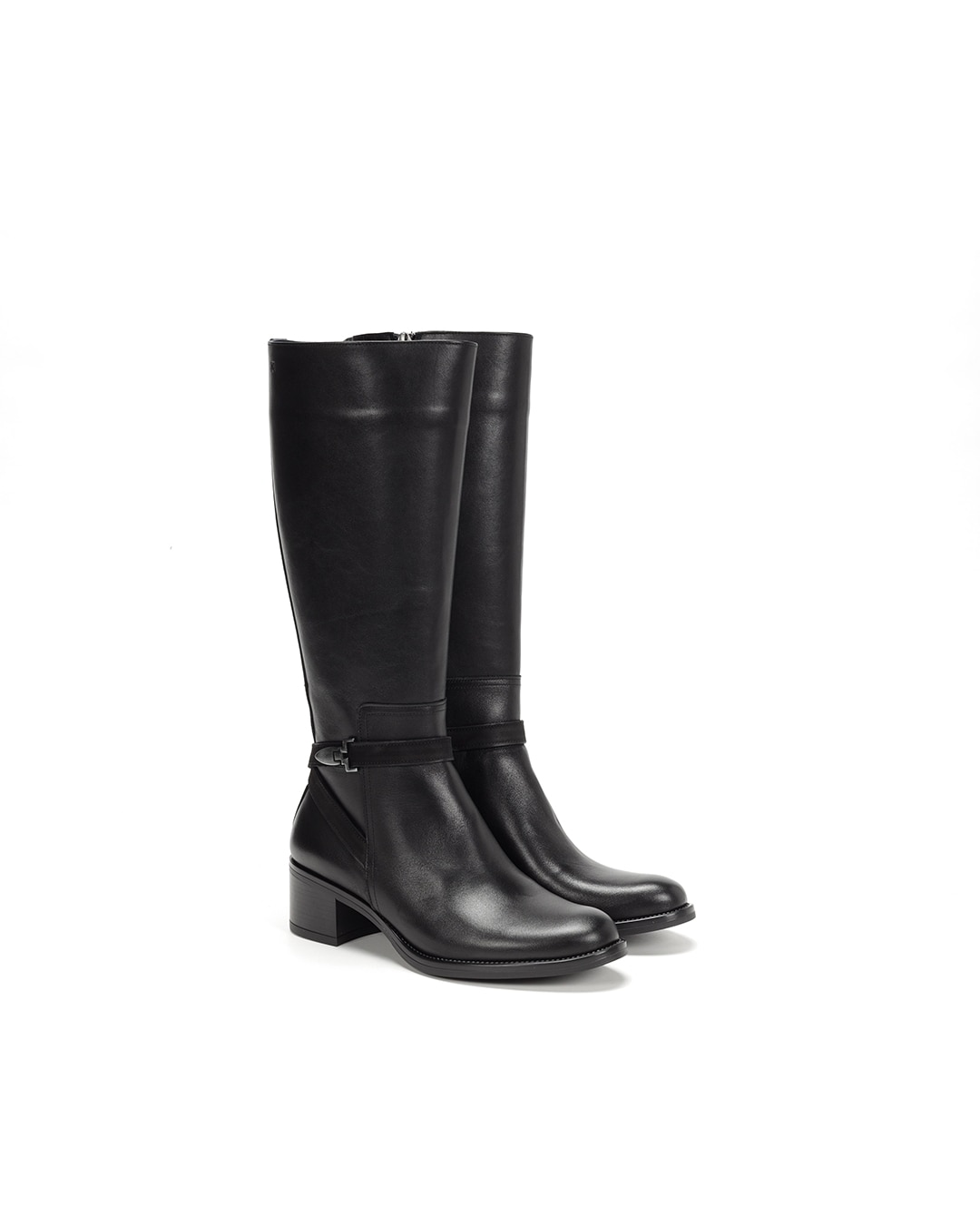 Botas de mujer fabricados en piel - Fluchos - Negro Negro-6
