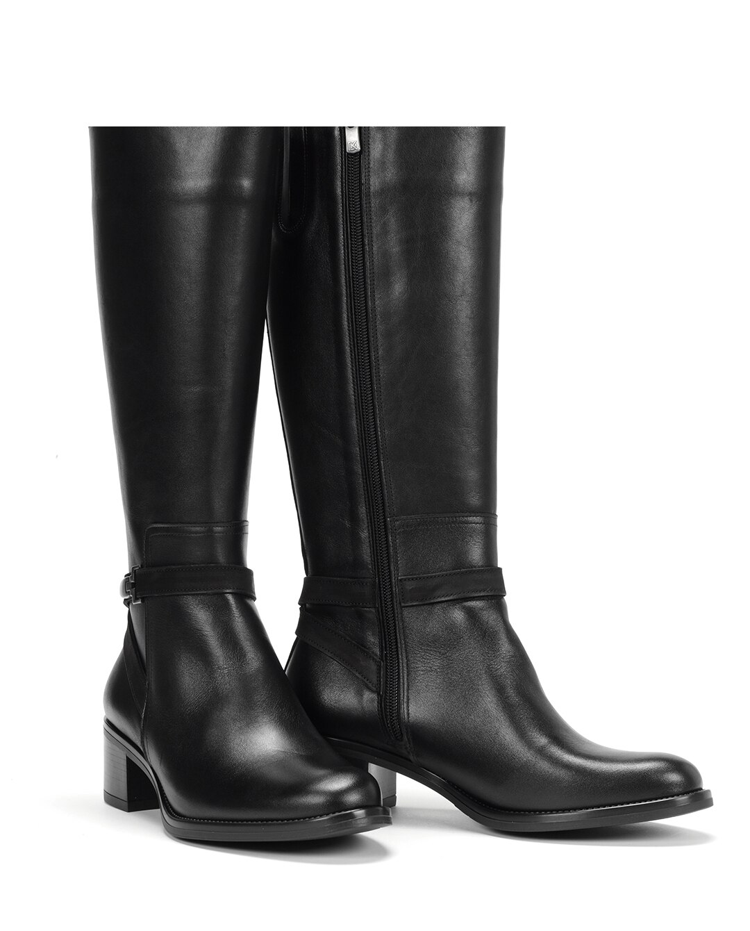 Botas de mujer fabricados en piel - Fluchos - Negro Negro-5