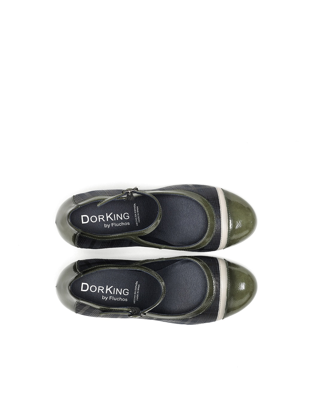 Zapatos de salón de mujer fabricados en textil - Fluchos - Azul Azul-5