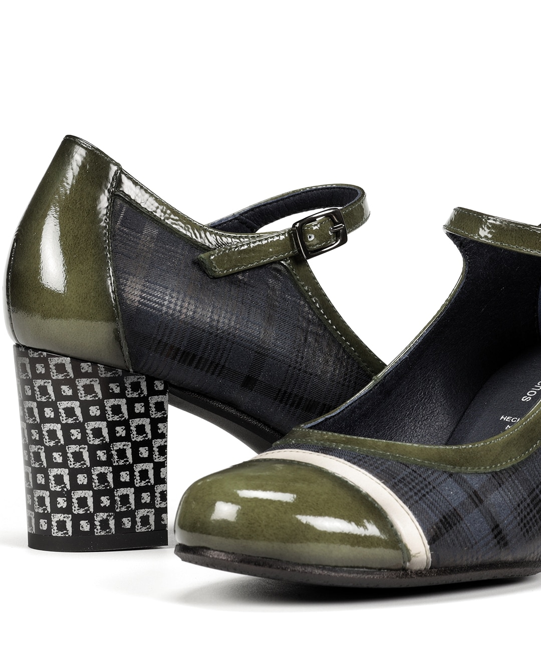Zapatos de salón de mujer fabricados en textil - Fluchos - Azul Azul-6