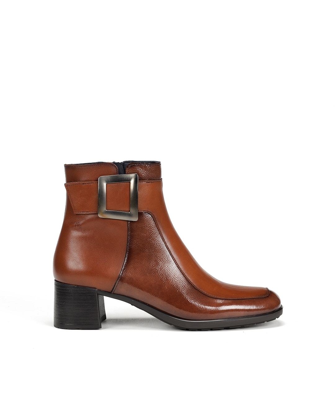 Botines de mujer fabricados en charol - Fluchos - Marrón Marrón-1
