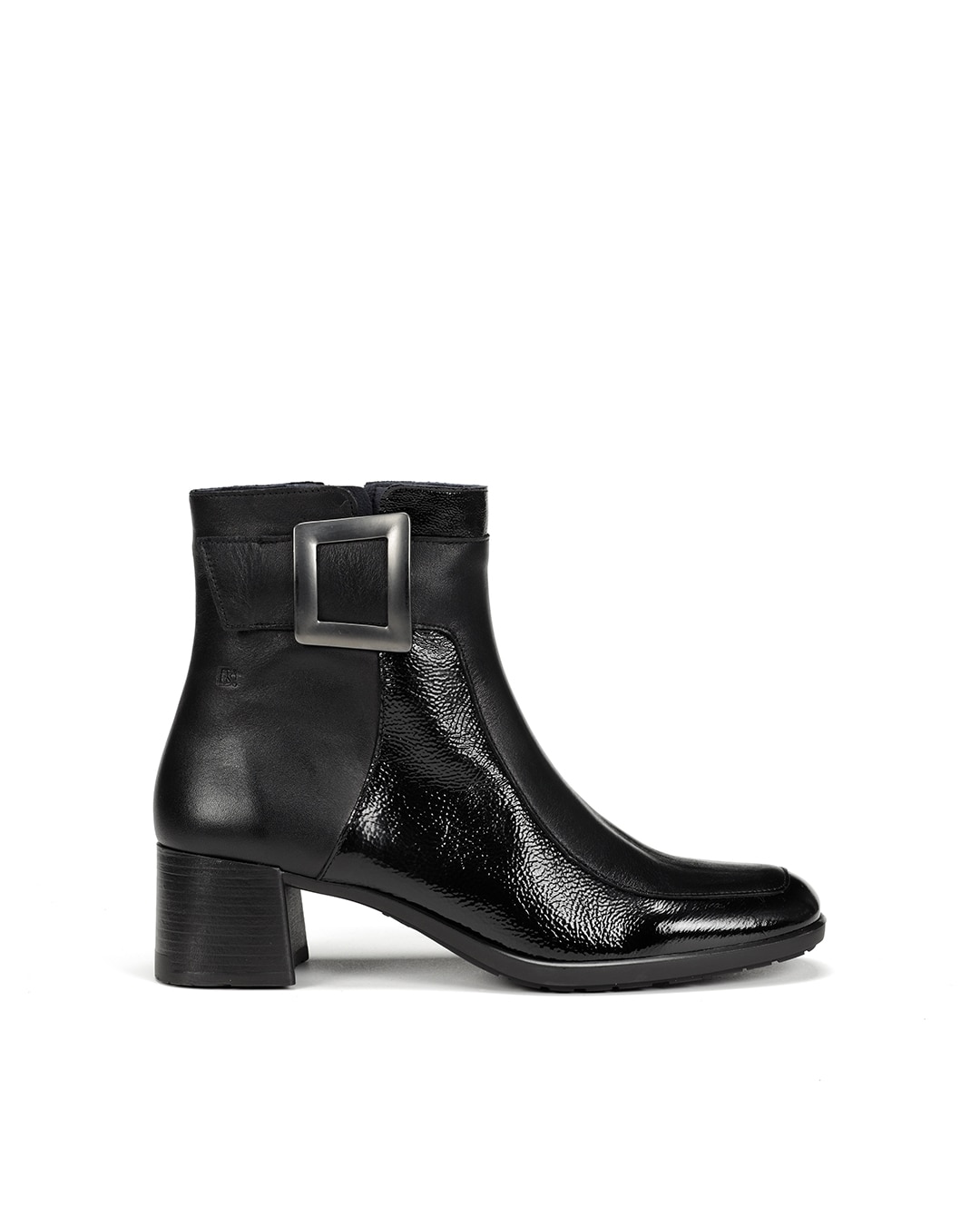 Botines de mujer fabricados en charol - Fluchos - Negro Negro-1