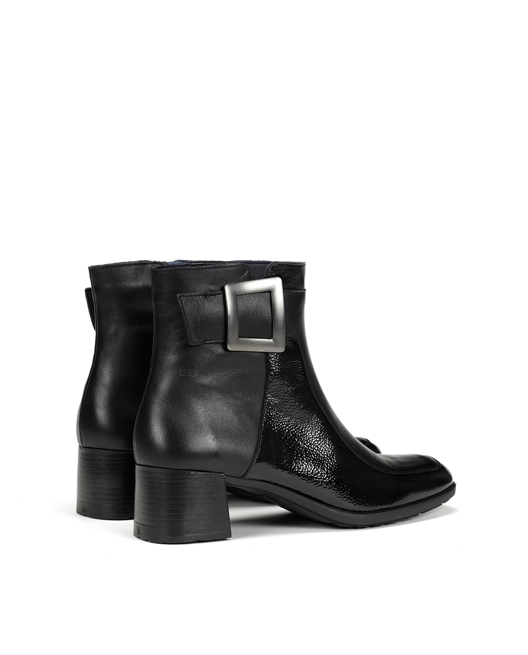 Botines de mujer fabricados en charol - Fluchos - Negro Negro-3