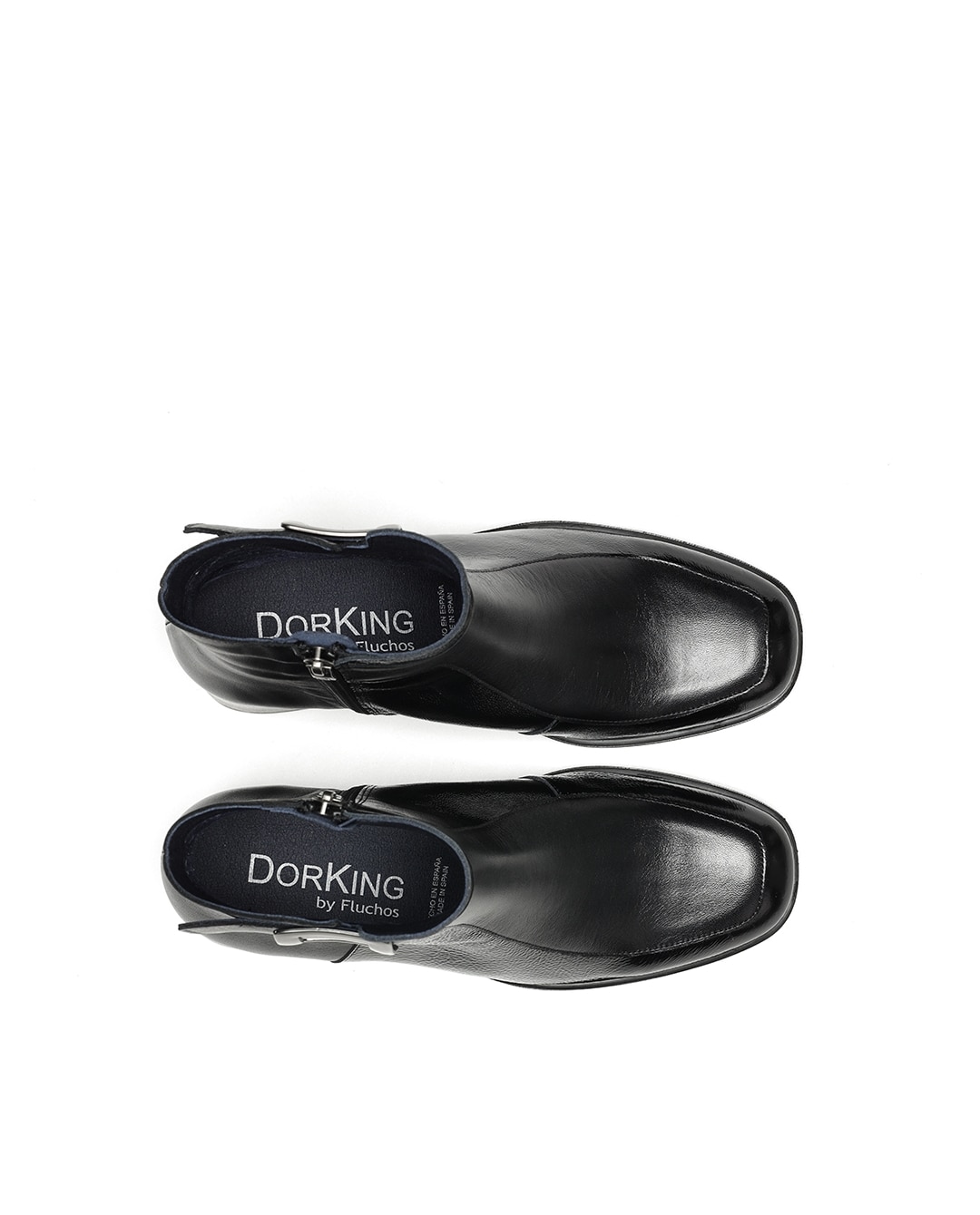 Botines de mujer fabricados en charol - Fluchos - Negro Negro-2