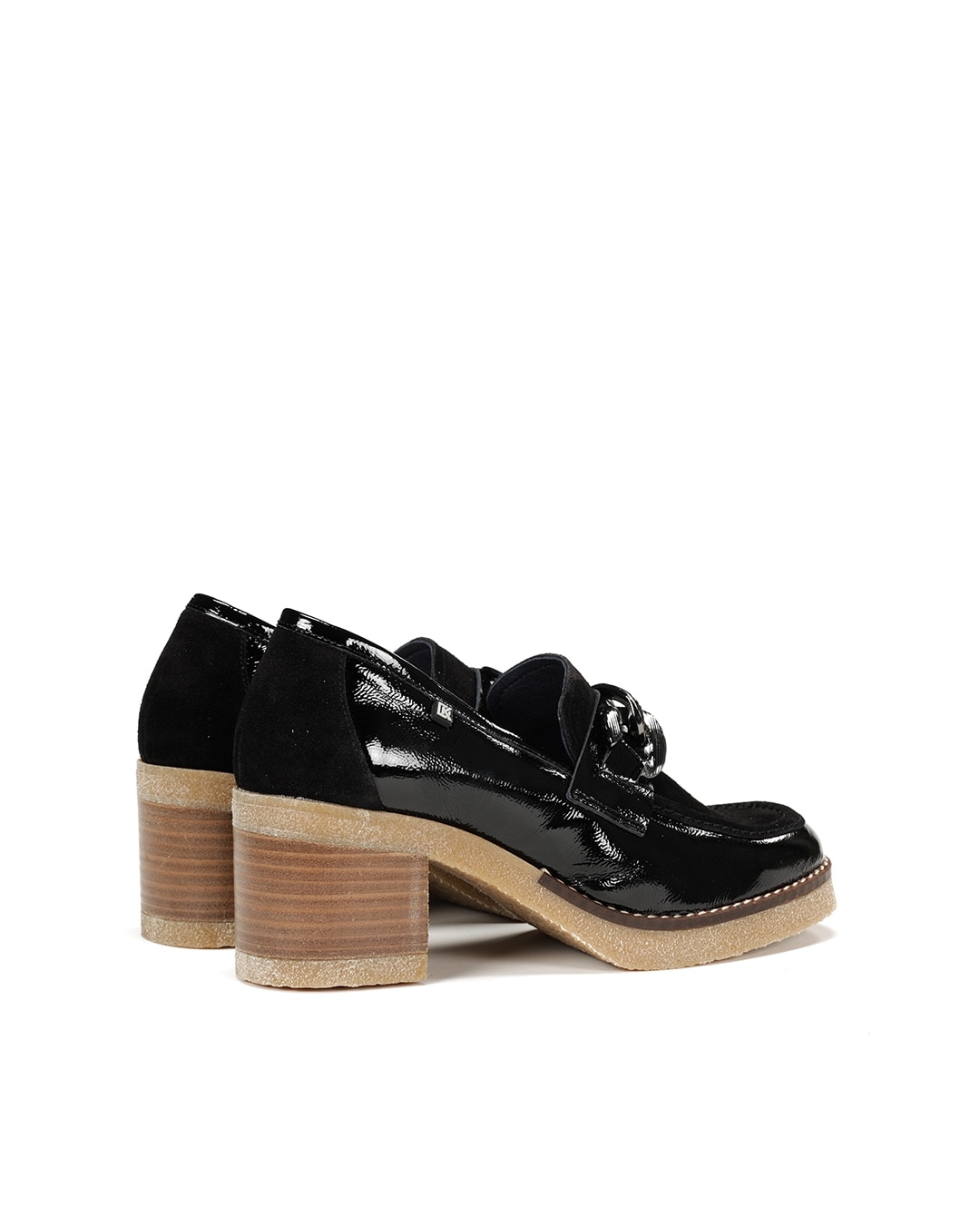 Mocasines de mujer fabricados en charol - Fluchos - Negro Negro-2