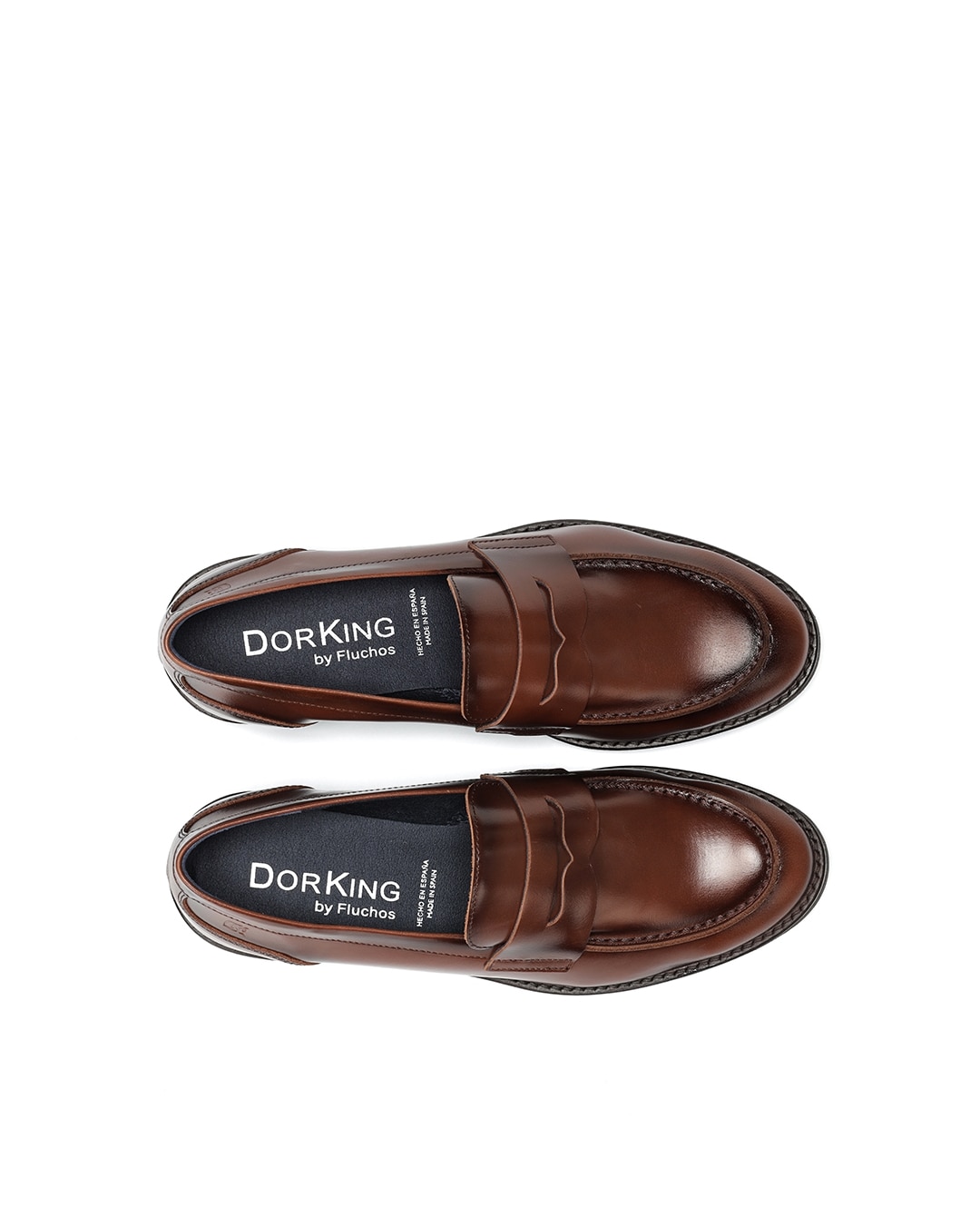 Mocasines de mujer fabricados en piel - Fluchos - Marrón Marrón-5