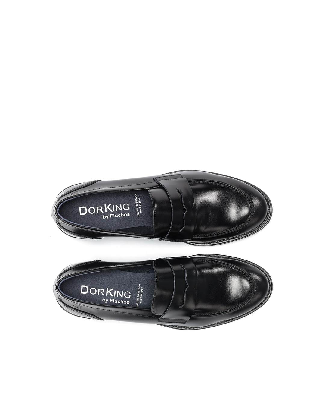 Mocasines de mujer fabricados en piel - Fluchos - Negro Negro-5