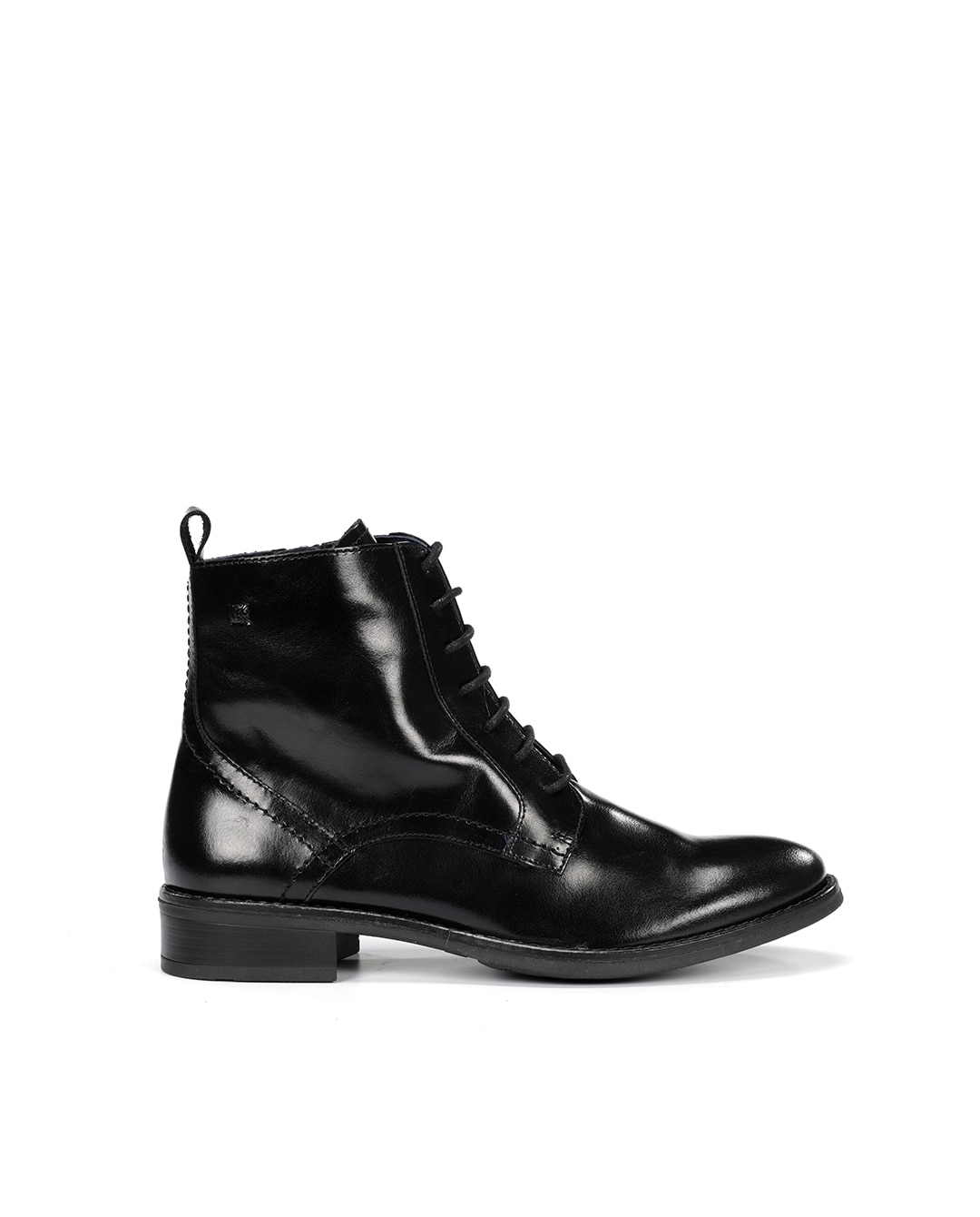 Botines de mujer fabricados en piel - Fluchos - Negro Negro-1