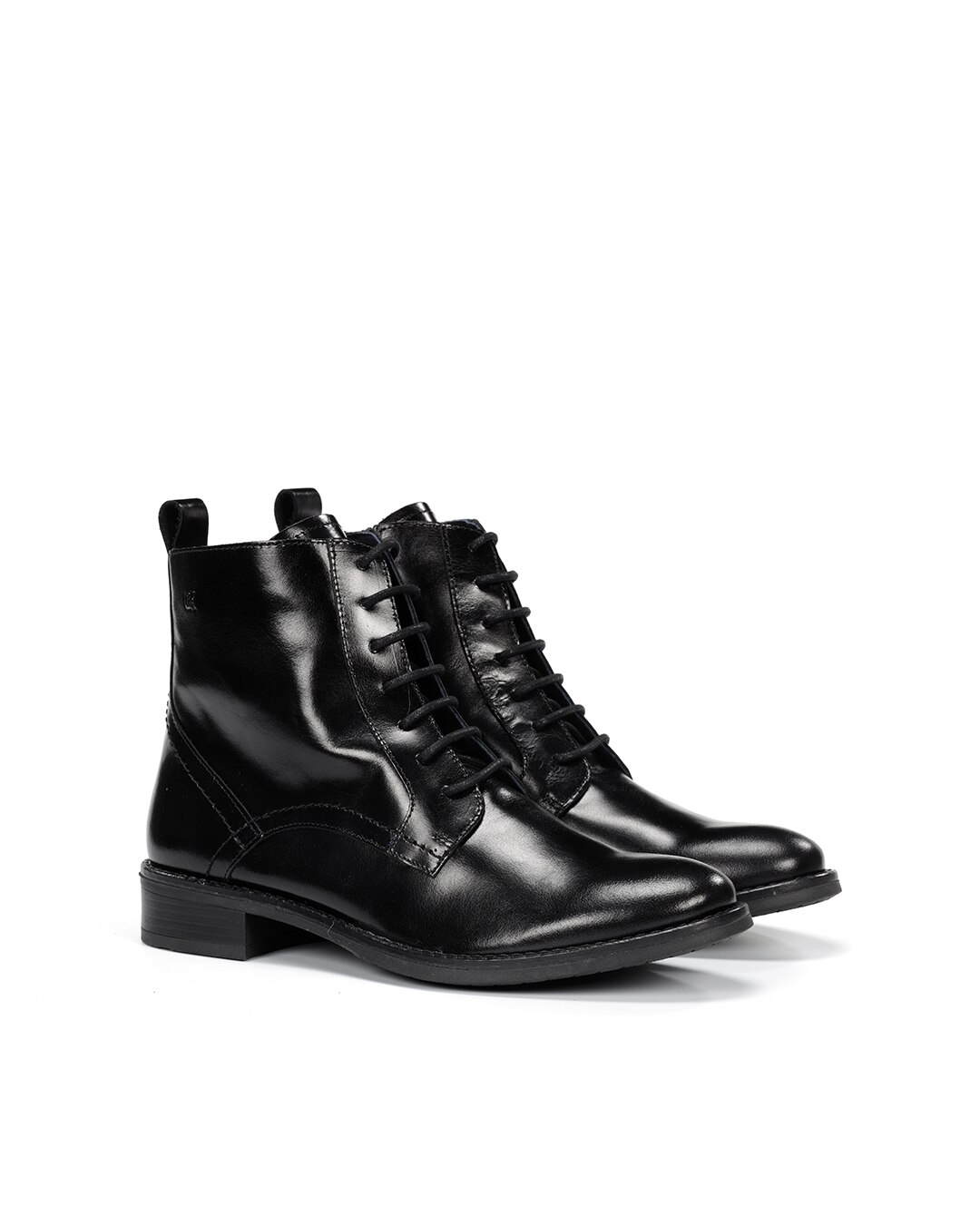 Botines de mujer fabricados en piel - Fluchos - Negro Negro-2