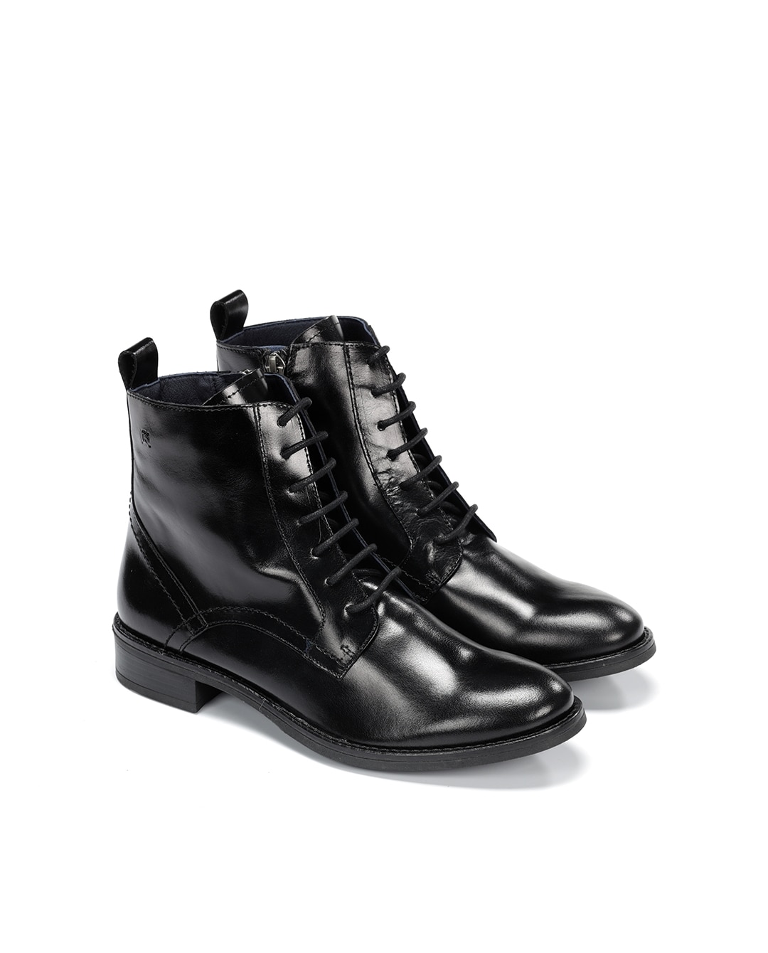 Botines de mujer fabricados en piel - Fluchos - Negro Negro-4