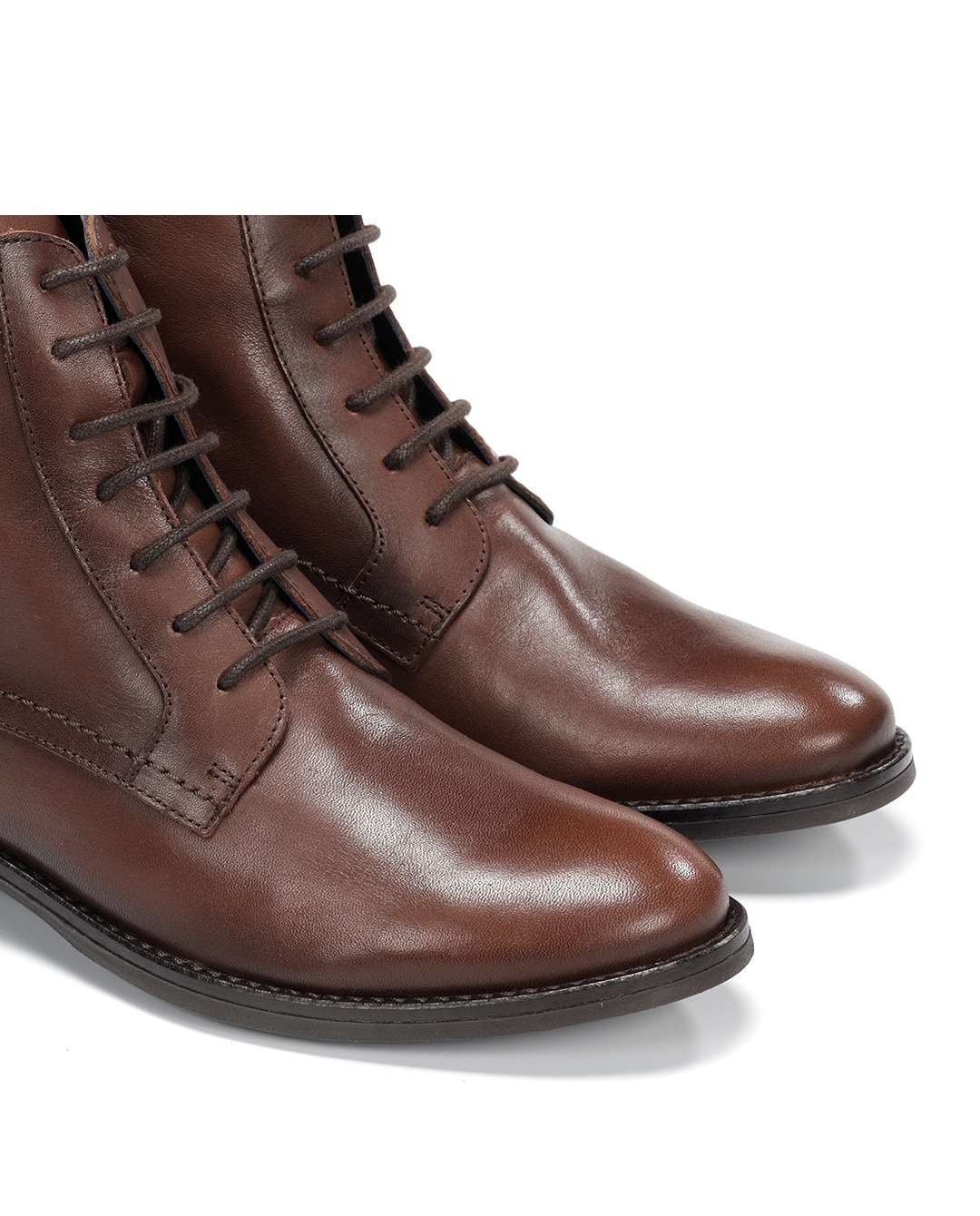 Botines de mujer fabricados en piel - Fluchos - Marrón Marrón-6