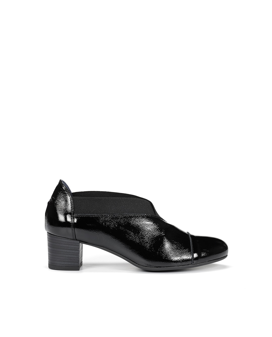 Zapatos de cordones de mujer fabricados en charol - Fluchos - Negro Negro-1