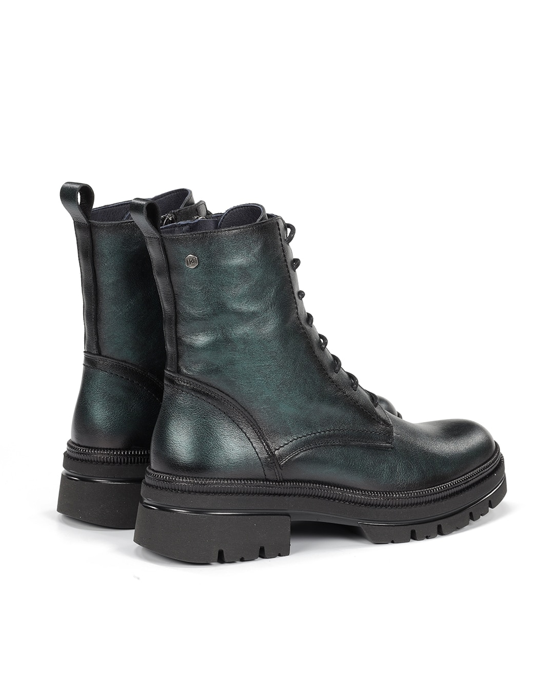 Botines de mujer fabricados en piel - Fluchos - Verde Verde-4