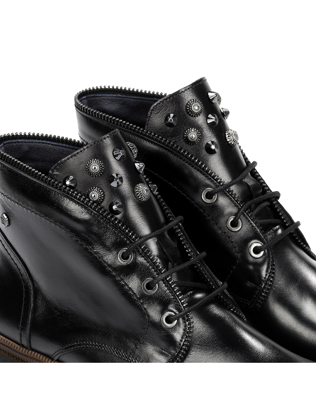 Botines de mujer fabricados en piel - Fluchos - Negro Negro-6