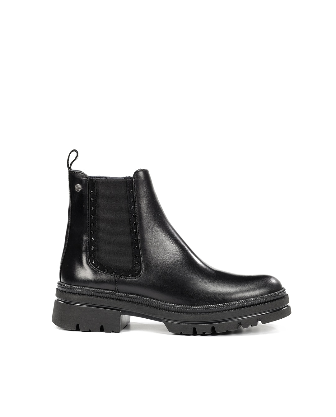Botines de mujer fabricados en piel - Fluchos - Negro Negro-1