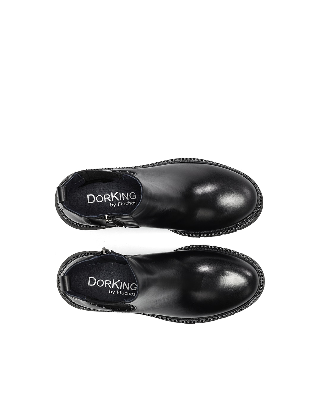 Botines de mujer fabricados en piel - Fluchos - Negro Negro-5
