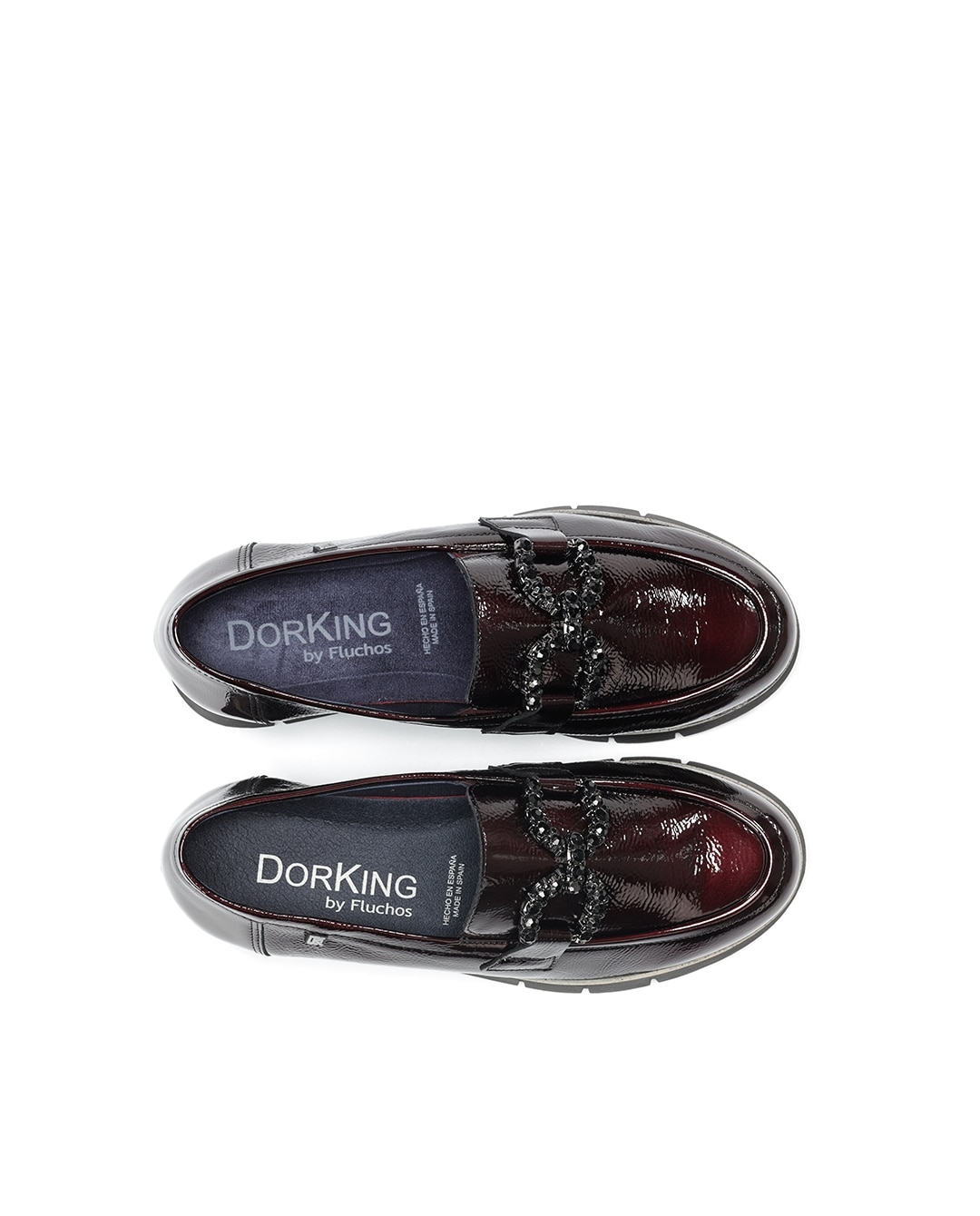 Mocasines de mujer fabricados en charol - Fluchos - Morado Morado-5