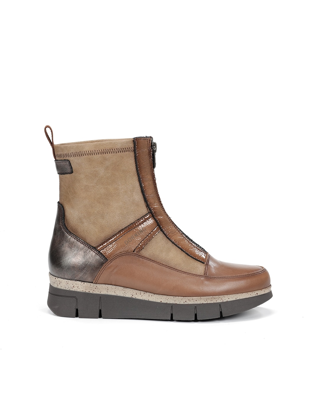 Botines de mujer fabricados en piel - Fluchos - Marrón Marrón-1
