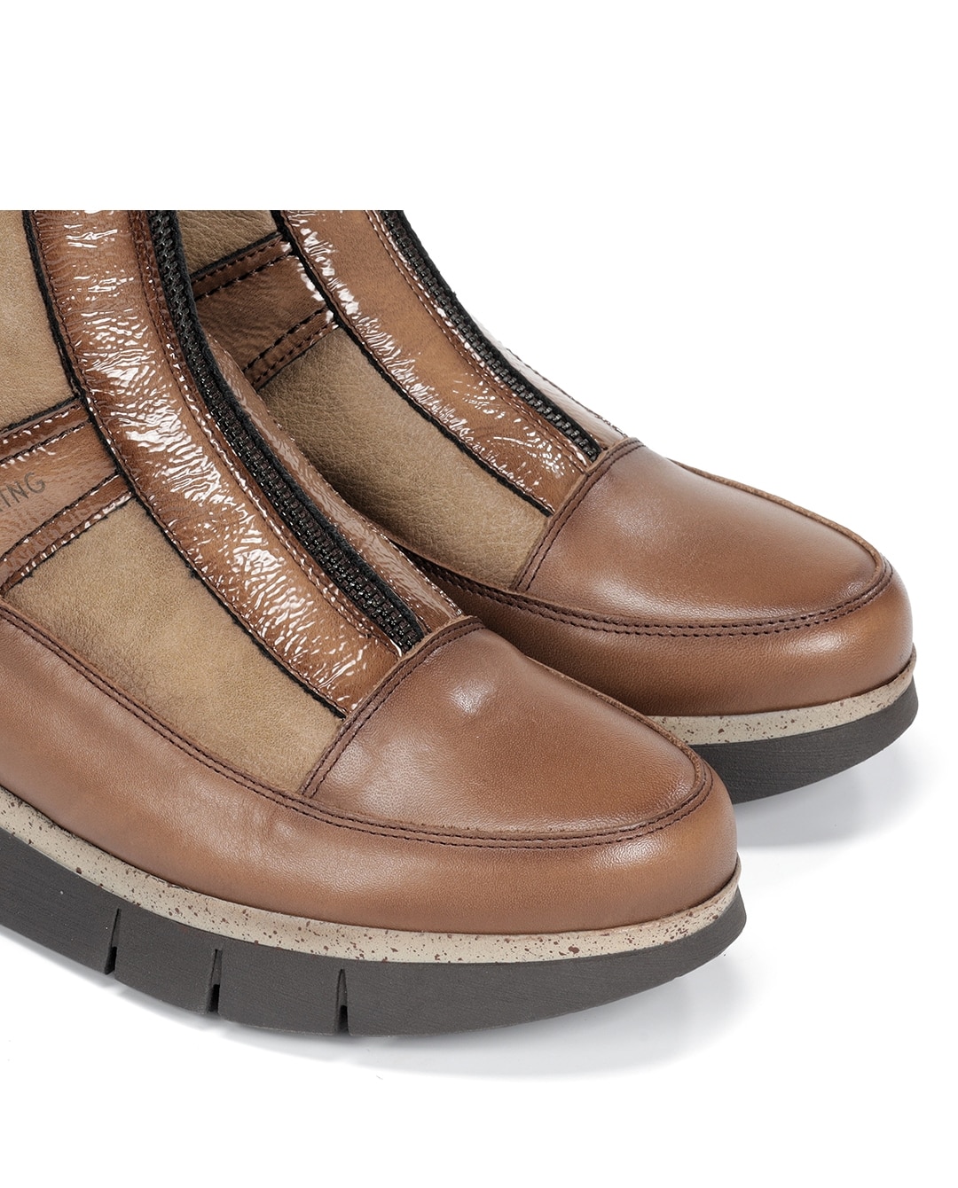 Botines de mujer fabricados en piel - Fluchos - Marrón Marrón-6