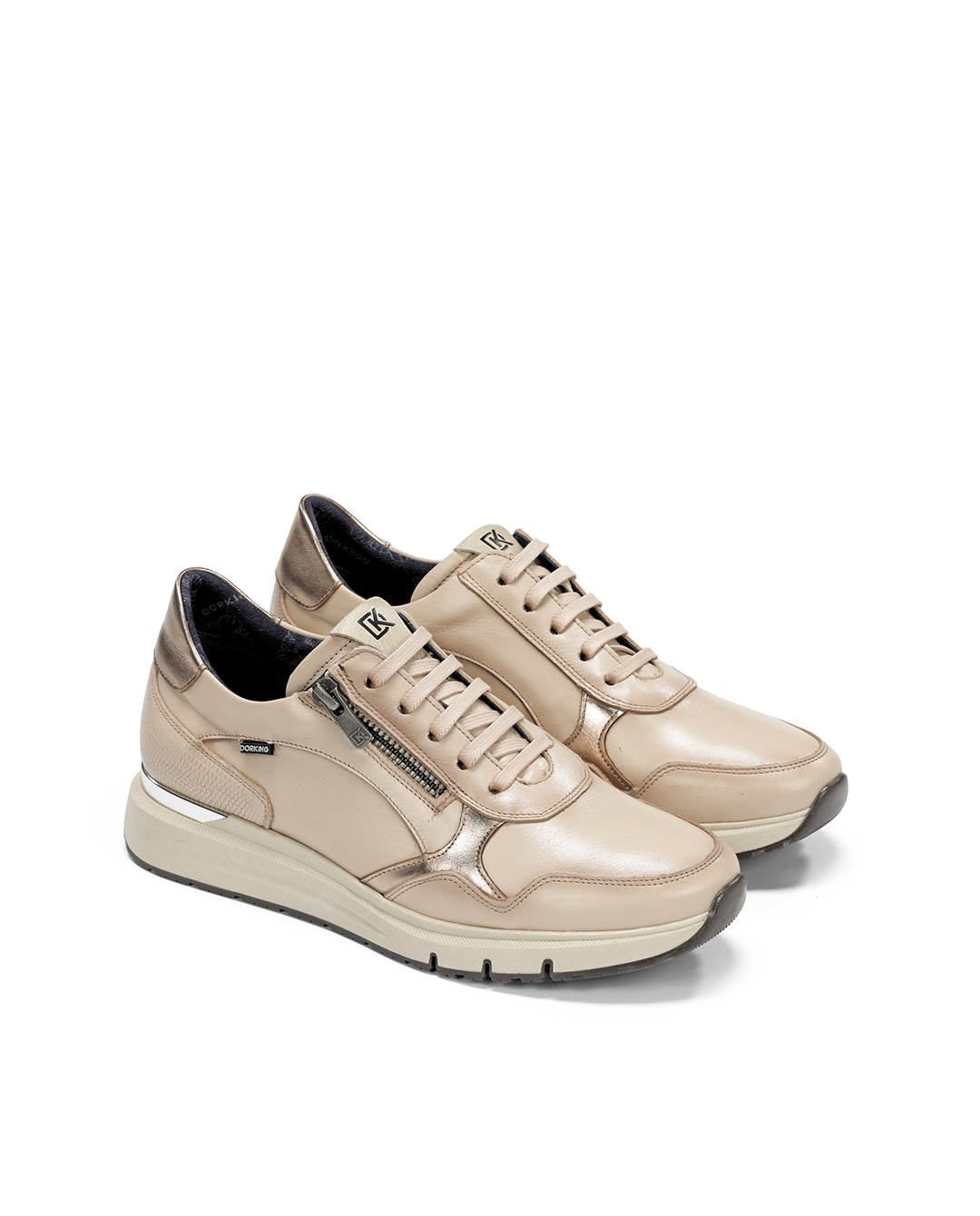 Zapatos de cordones de mujer fabricados en piel - Fluchos - Marrón Marrón-4