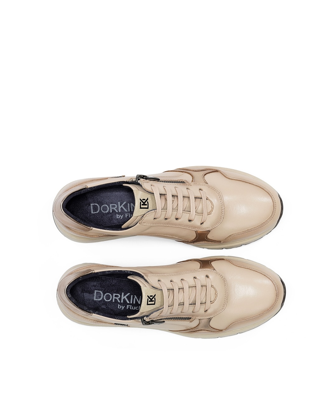 Zapatos de cordones de mujer fabricados en piel - Fluchos - Marrón Marrón-5