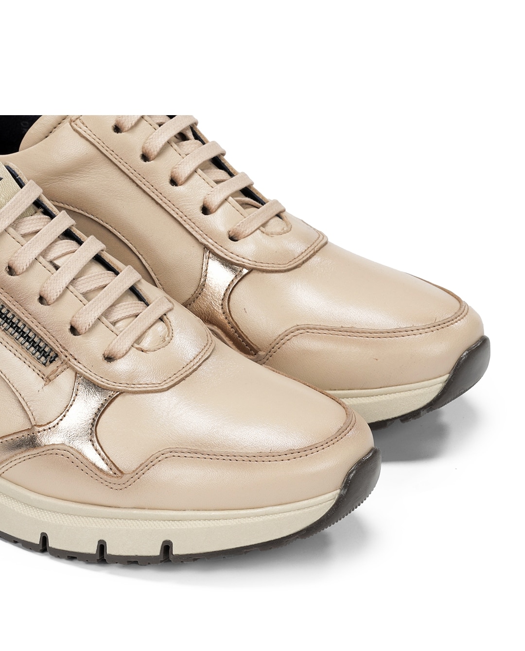 Zapatos de cordones de mujer fabricados en piel - Fluchos - Marrón Marrón-6
