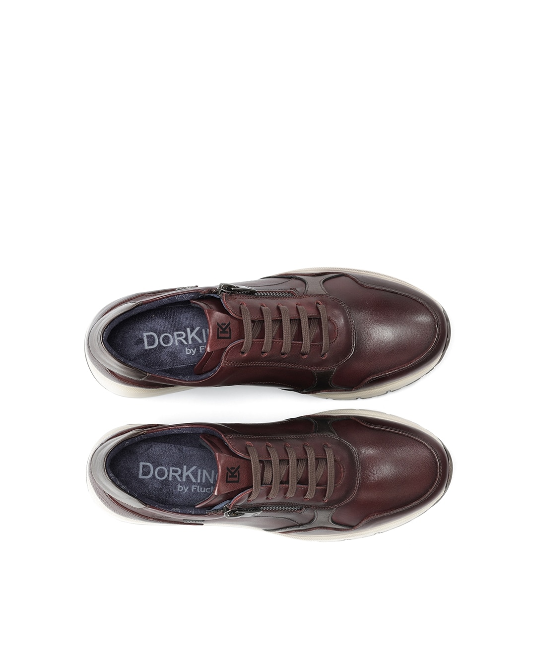 Zapatos de cordones de mujer fabricados en piel - Fluchos - Morado Morado-5