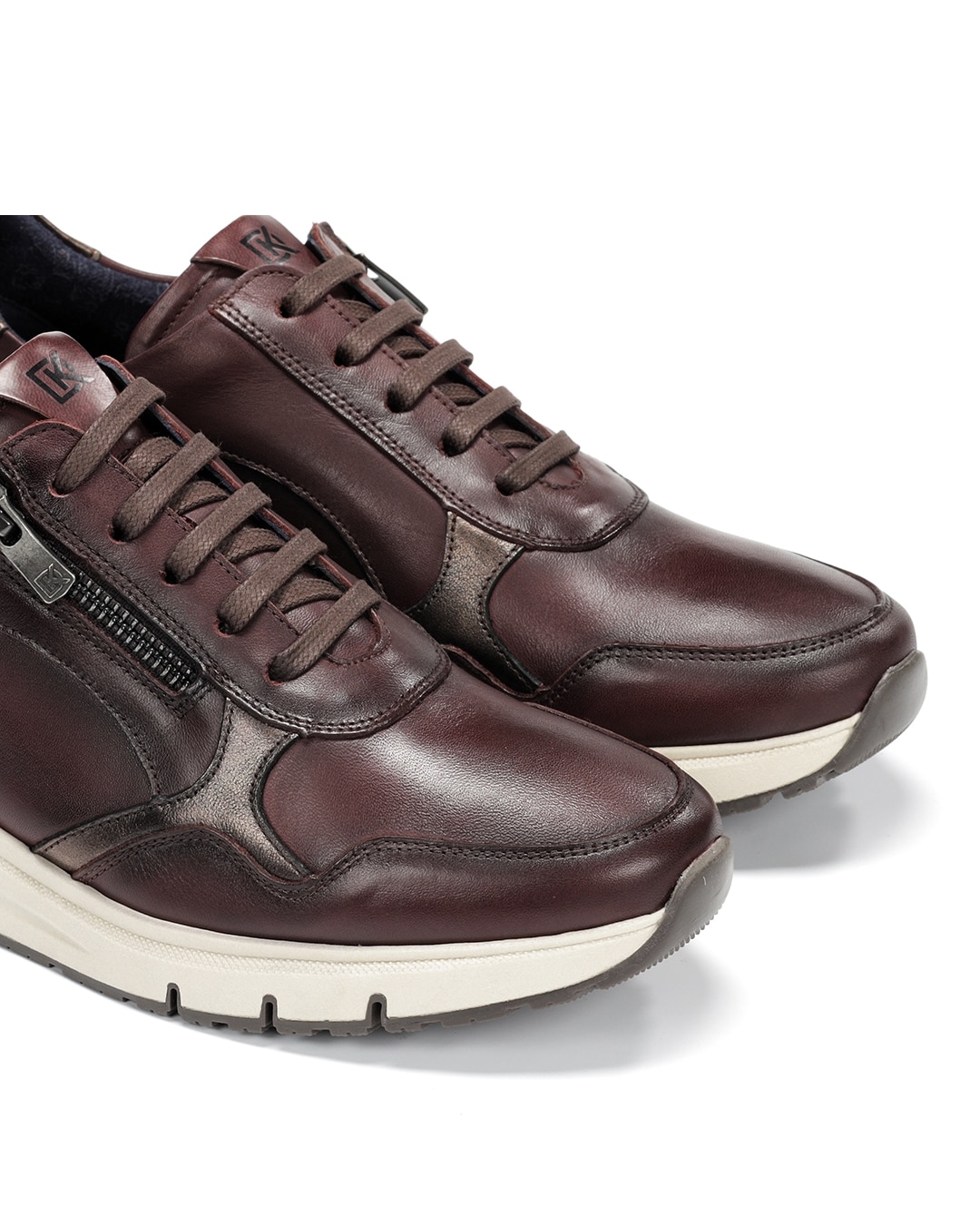 Zapatos de cordones de mujer fabricados en piel - Fluchos - Morado Morado-6