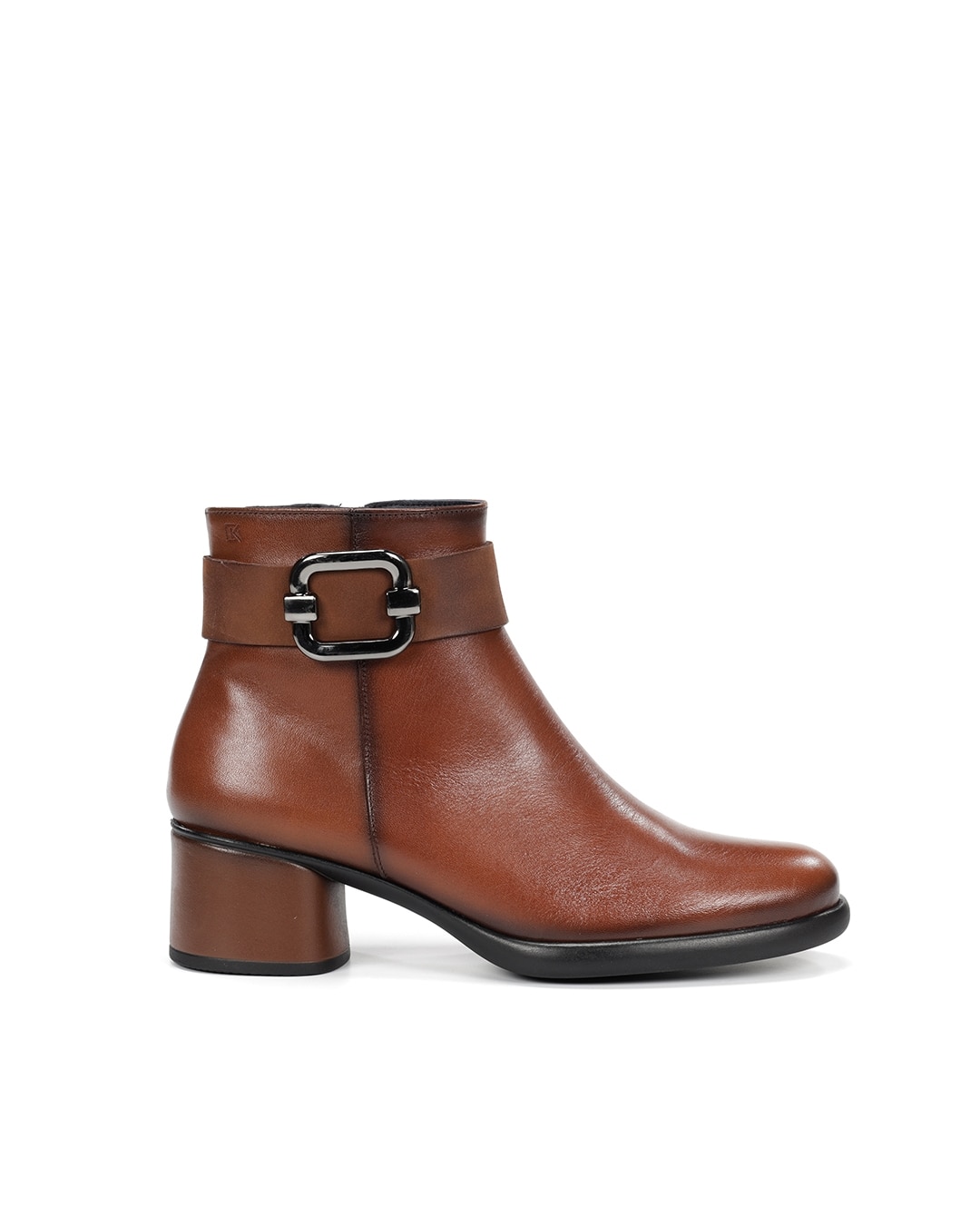 Botines de mujer fabricados en piel - Fluchos - Marrón Marrón-1