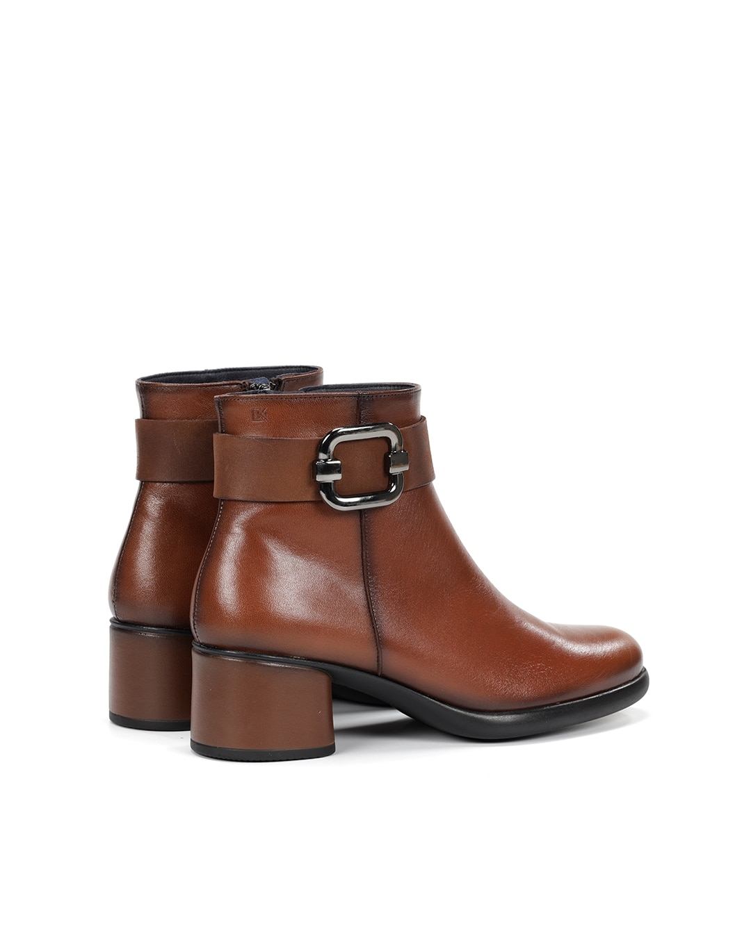 Botines de mujer fabricados en piel - Fluchos - Marrón Marrón-3