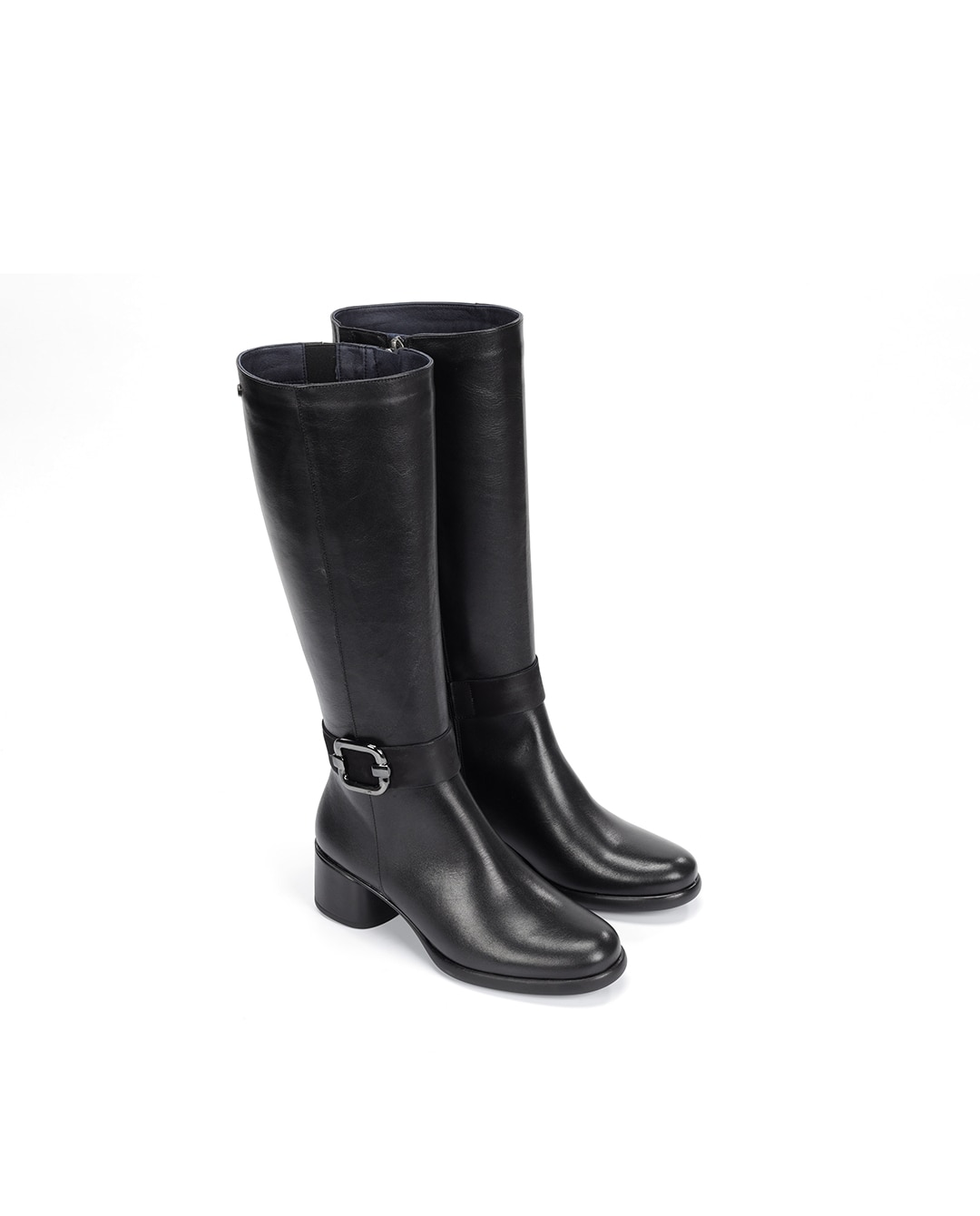 Botas de mujer fabricados en piel - Fluchos - Negro Negro-5